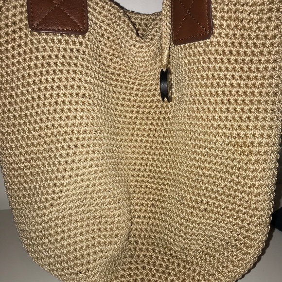 the Sak Tan Woven Shoulder Bag - Picture 1 of 3